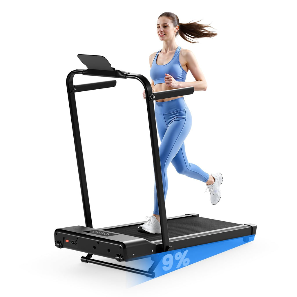 MJWW CT06 Foldable 3 in 1 Treadmill with Incline and Handle Bar-US