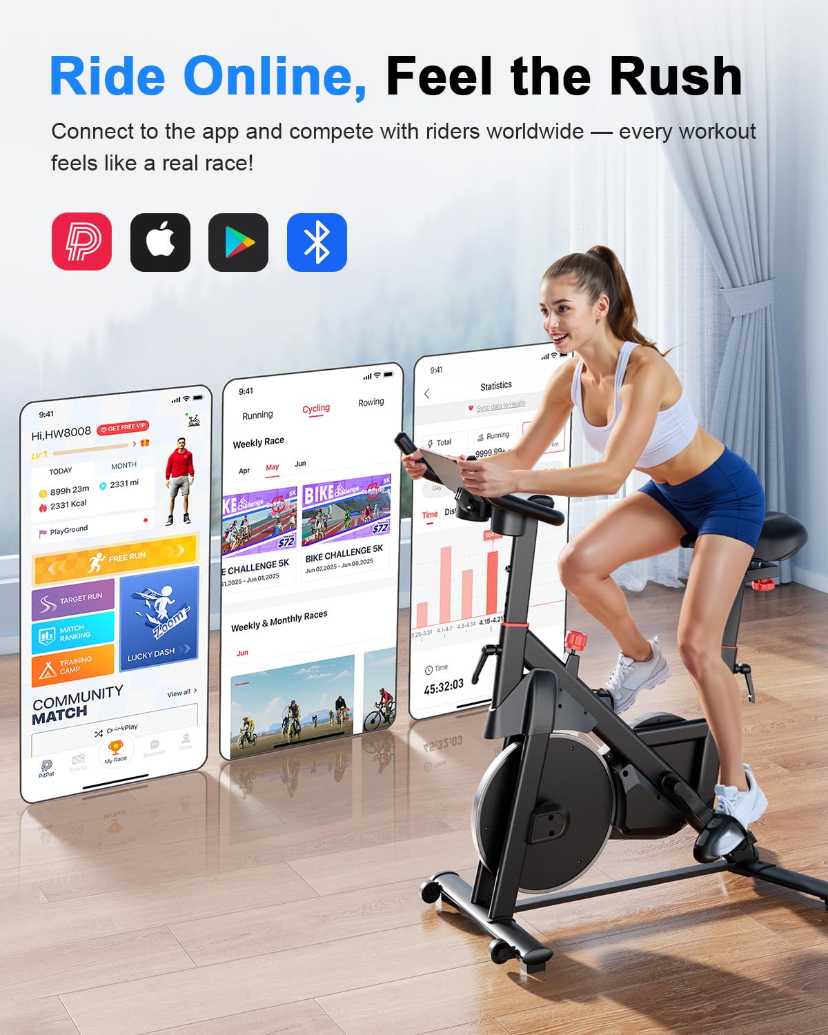 MJWW S1-Pro Indoor Cycling Bike-US
