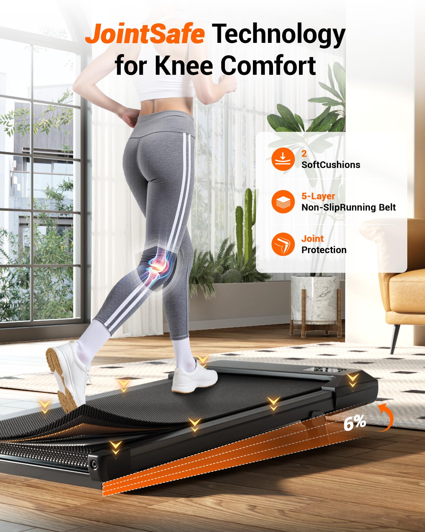 MJWW BA10 Under Desk Treadmill-US