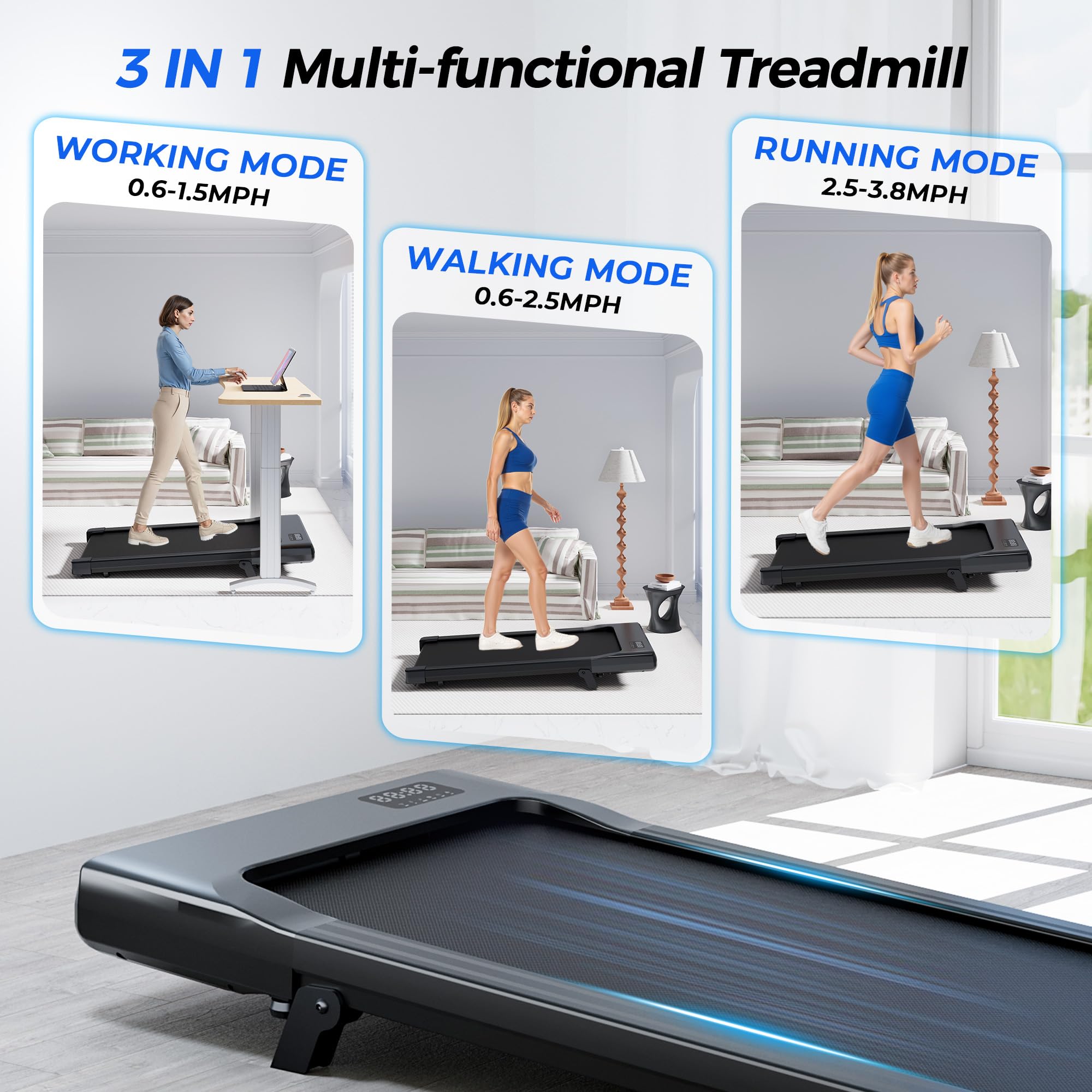 MJWW BA09 Under Desk Treadmill-US