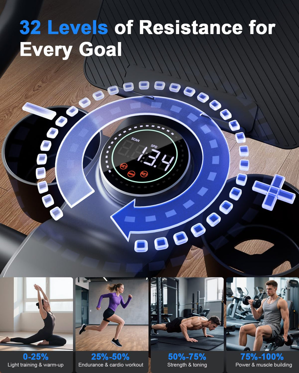 MJWW S1-Pro Indoor Cycling Bike-US
