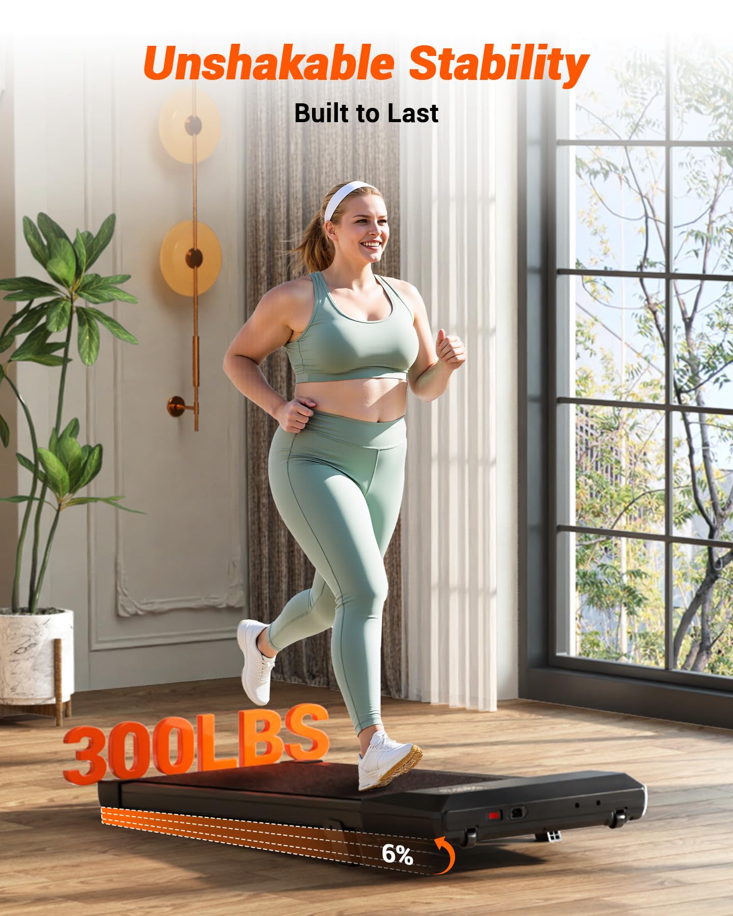 MJWW BA10 Under Desk Treadmill-US