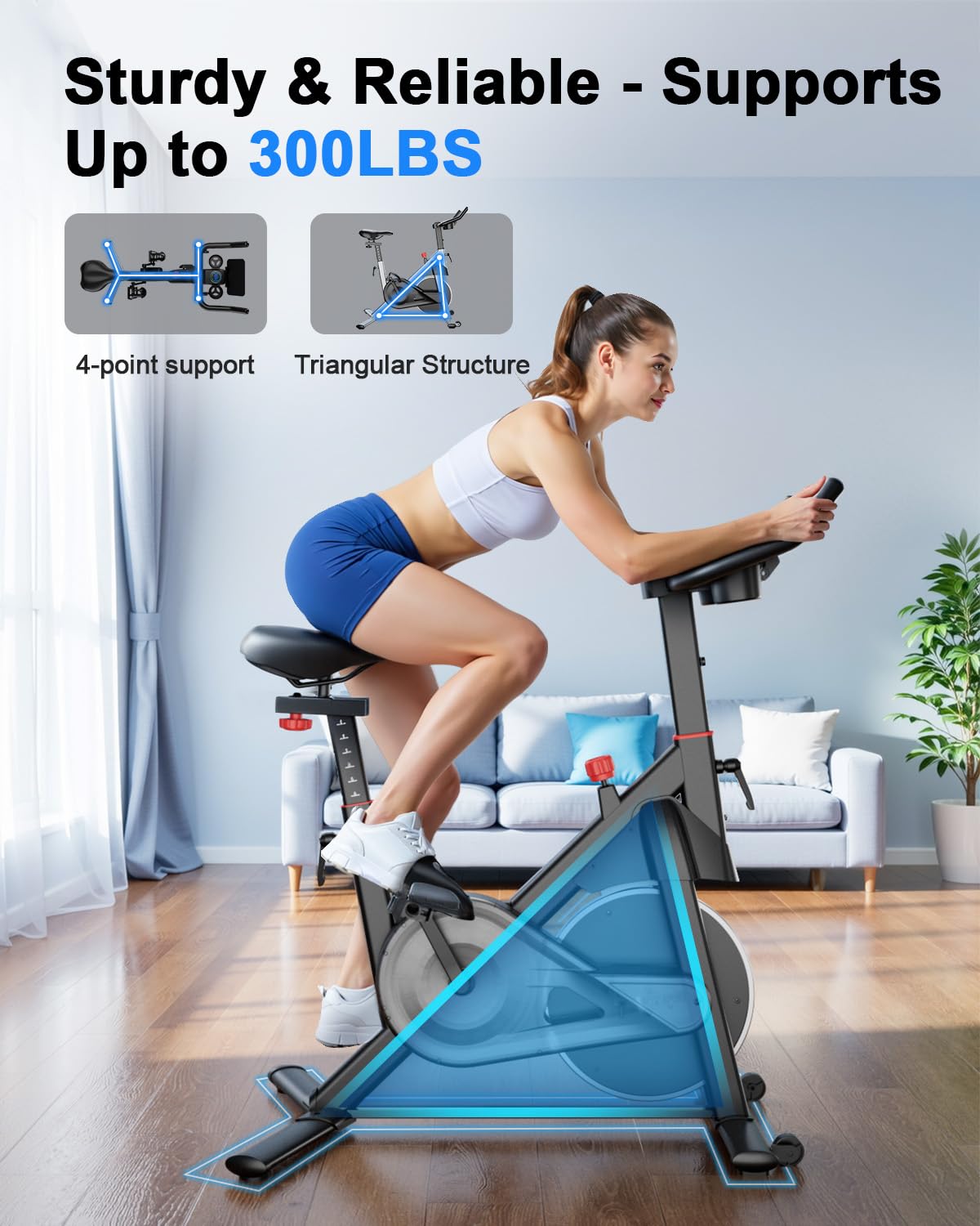MJWW S1-Pro Indoor Cycling Bike-US