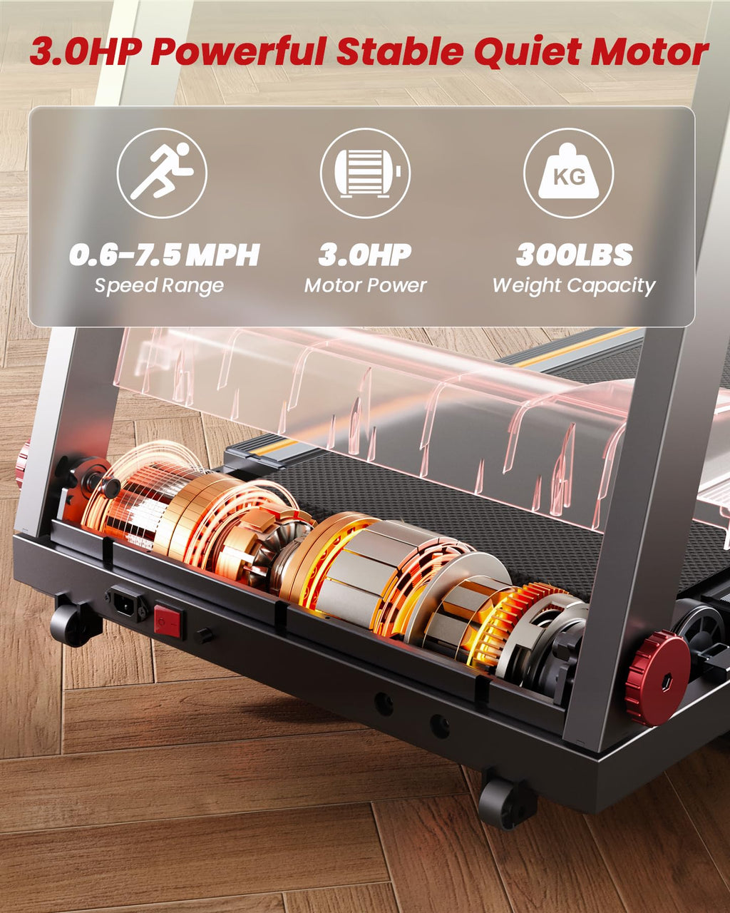 MJWW AS03 Treadmills with Incline-US