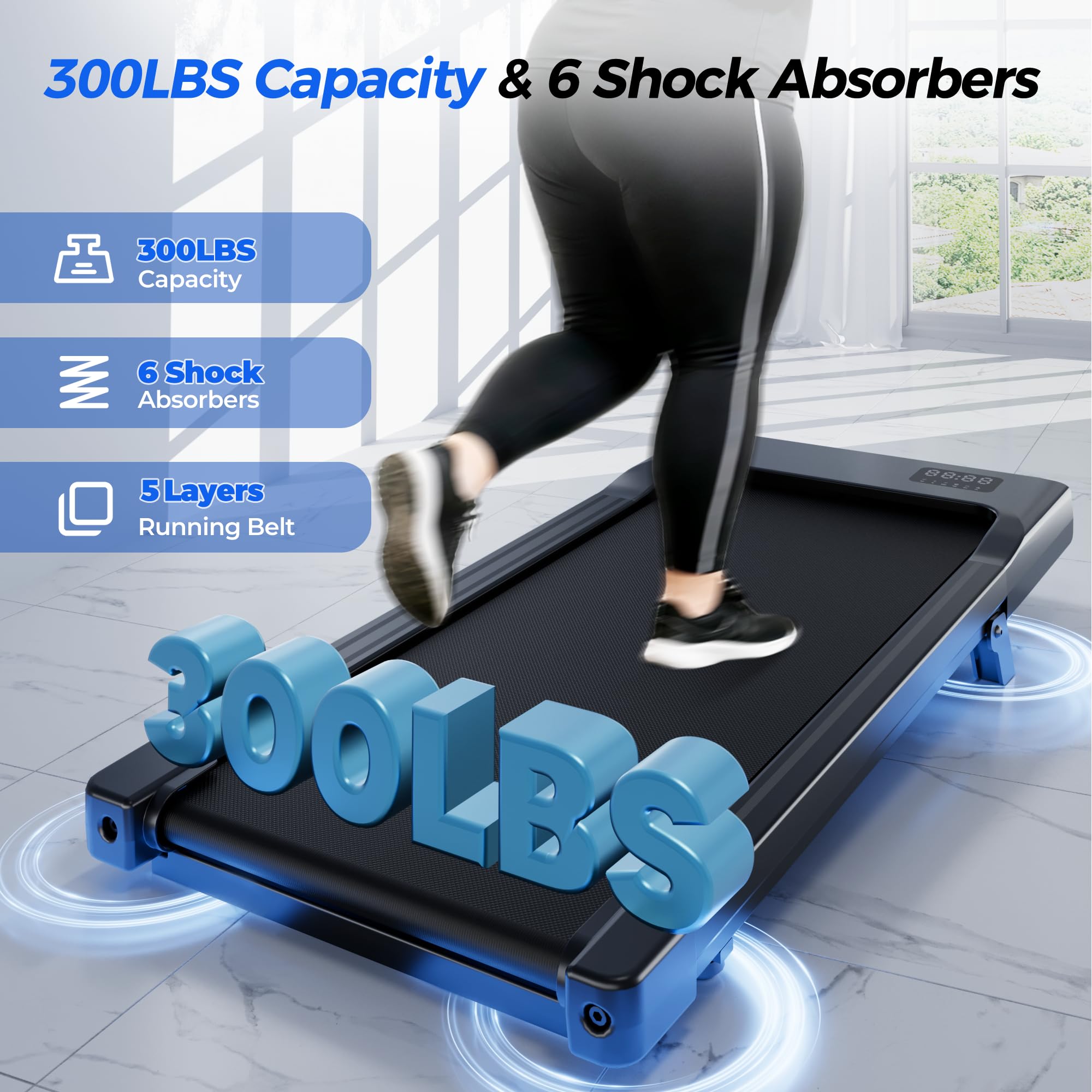 MJWW BA09 Under Desk Treadmill-US