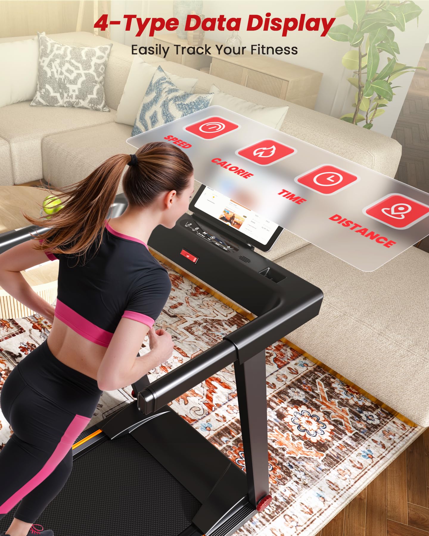 MJWW AS03 Treadmills with Incline-US